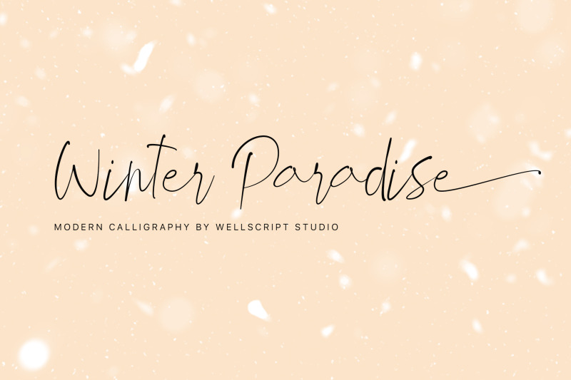 winter-paradise-modern-script