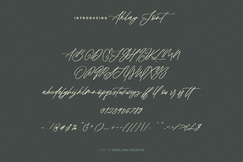 aklay-handwritten-font