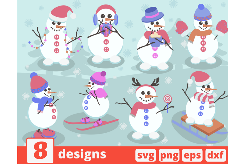 snowmen-svg-bundle-christmas-snowman-clipart-new-year-winter