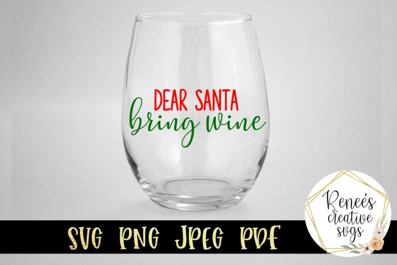 dear-santa-bring-wine-svg