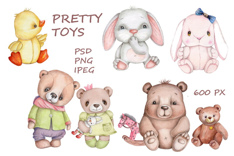 watercolor-pretty-toys