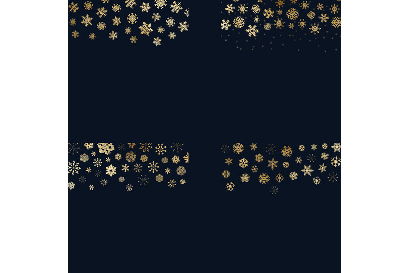 gold-snowflake-borders