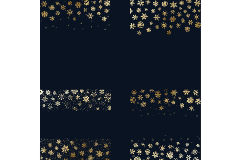 gold-snowflake-borders