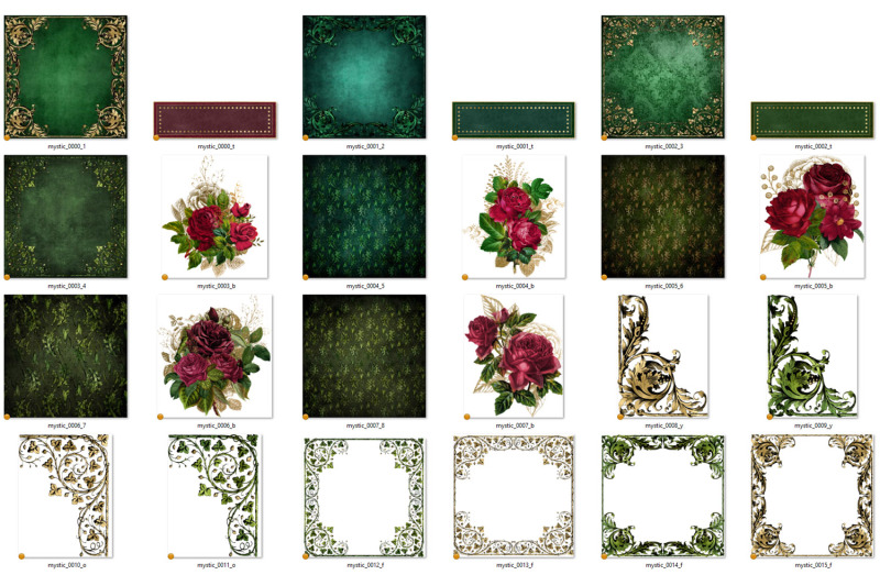 mystic-garden-digital-scrapbook-kit