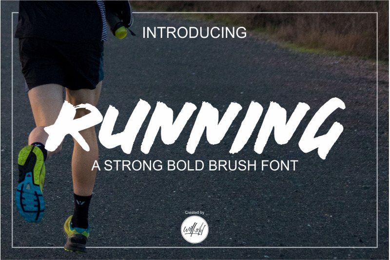 running-font