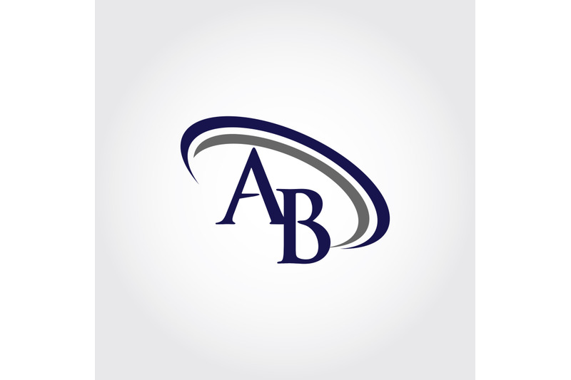 monogram-ab-logo-design