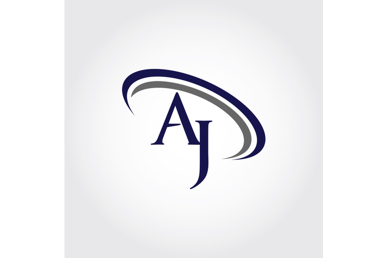 monogram-aj-logo-design