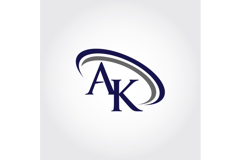 monogram-ak-logo-design