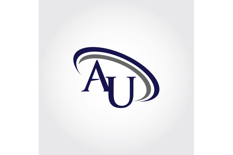 monogram-au-logo-design