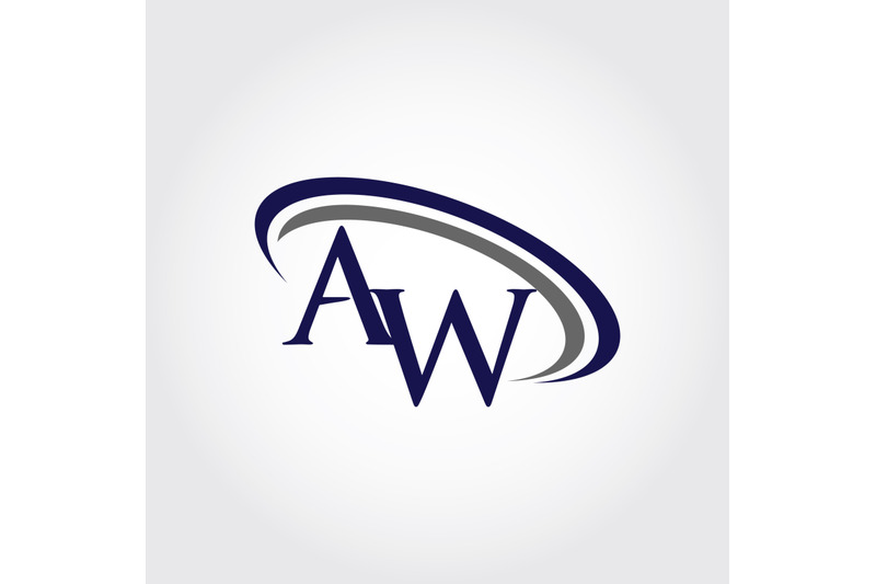 monogram-aw-logo-design