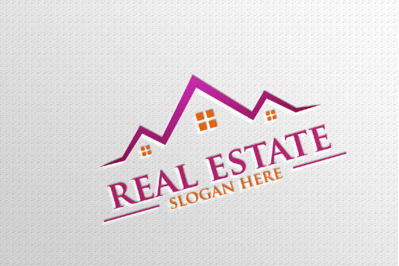 Real Estate Vector Logo Design Abstract Building And Home 8