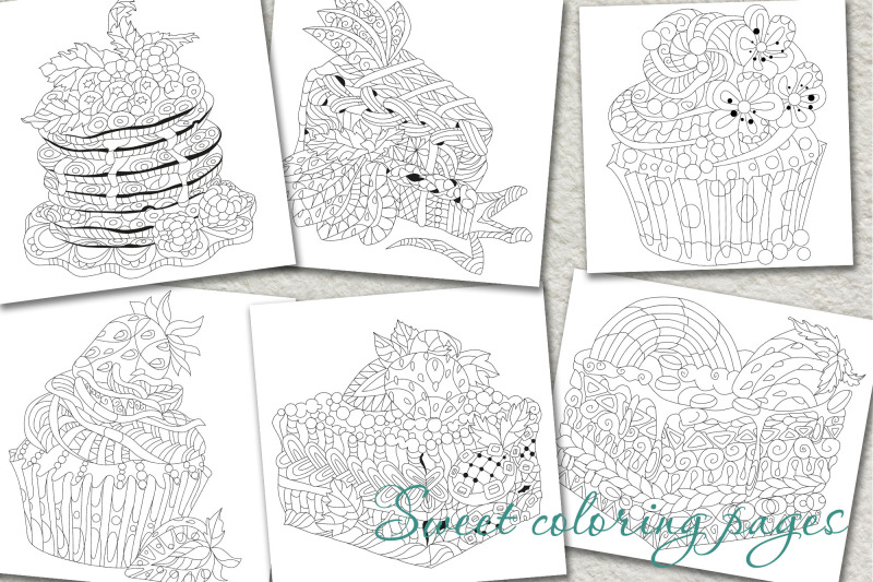 zentangle-cakes-color-and-outline-set