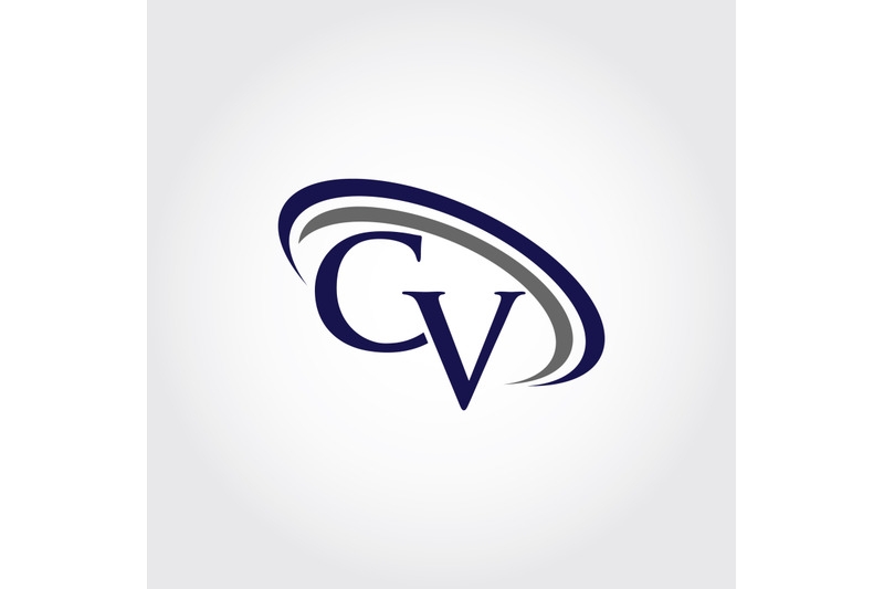 monogram-cv-logo-design