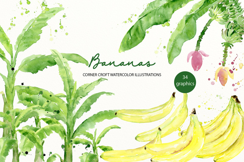 watercolor-banana-clipart