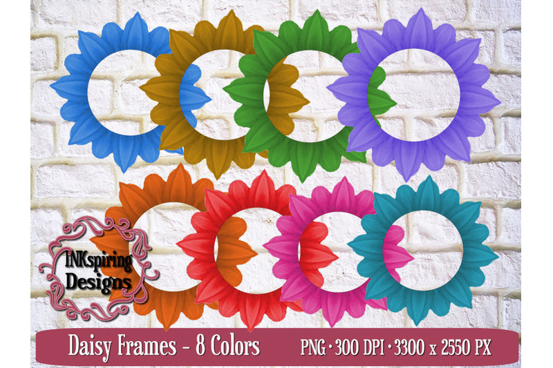 daisy-frames-png-sublimation-and-printable-elements