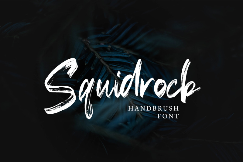 squidrock-handbrush-typeface
