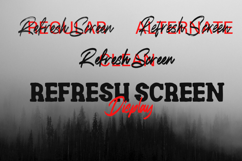 refresh-screen-brush-script-font-duo