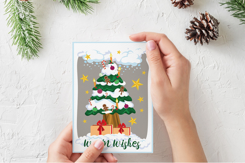 christmas-cards-labels-stickers-textures