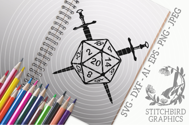 d20-dice-swords-white-svg-silhouette-studio-cricut-eps-dxf-ai