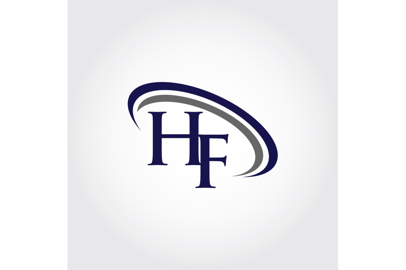 Monogram HF Logo Design By Vectorseller | TheHungryJPEG