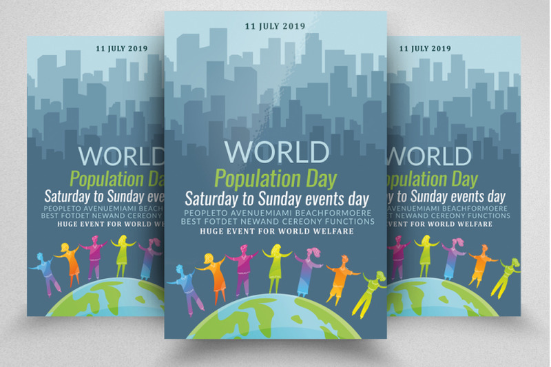world-population-day-flyer-poster-template