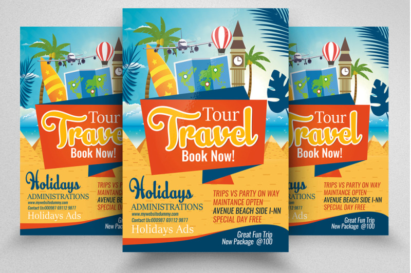 tour-amp-holiday-flyer-poster-template