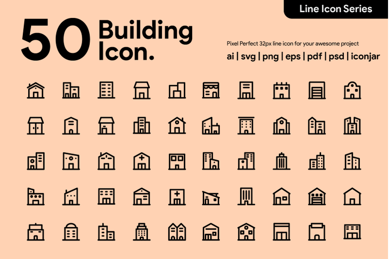 50-building-line-icon