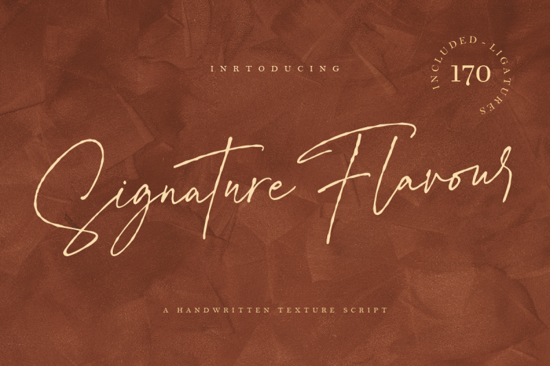 signature-flavour-handwritten-font