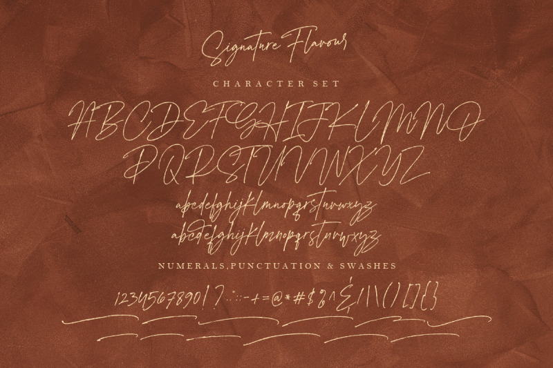 signature-flavour-handwritten-font