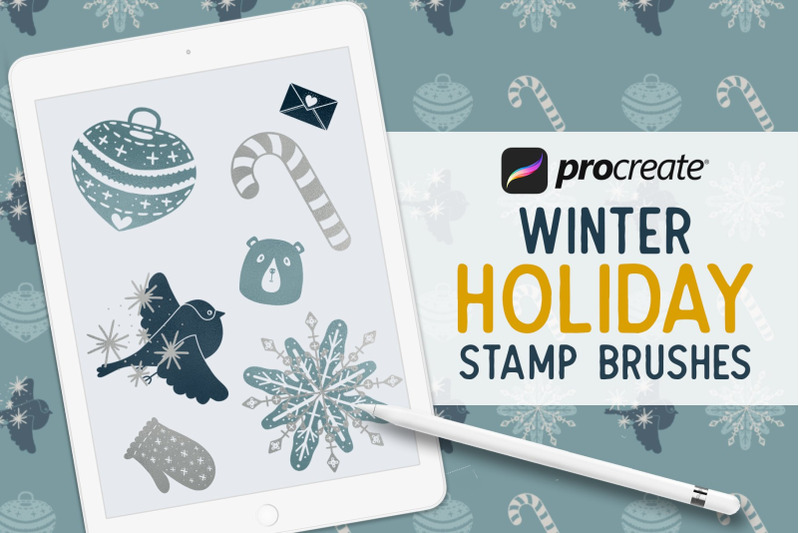 50-procreate-winter-holiday-christmas-stamp-brushes
