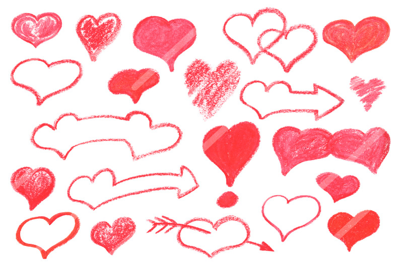 st-valentine-hearts-crayon-or-chalk-handdrawn-clipart