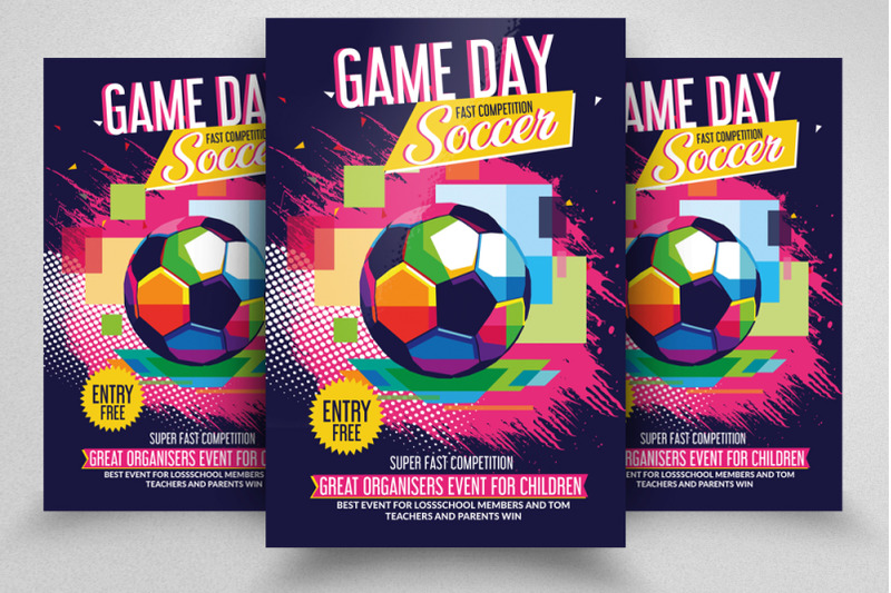 super-soccer-match-flyer-template