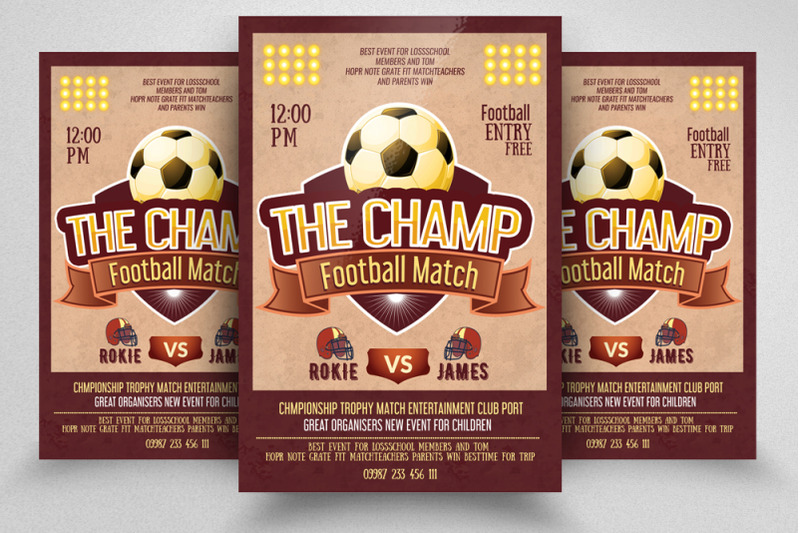 football-championship-flyer-template