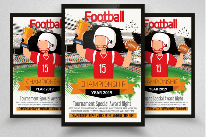 football-championship-flyer-template