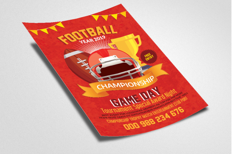 football-championship-flyer-template