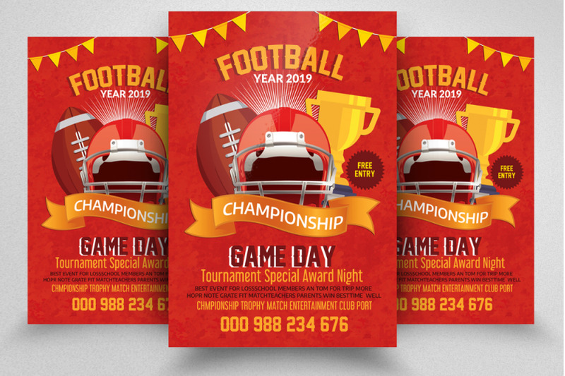 football-championship-flyer-template
