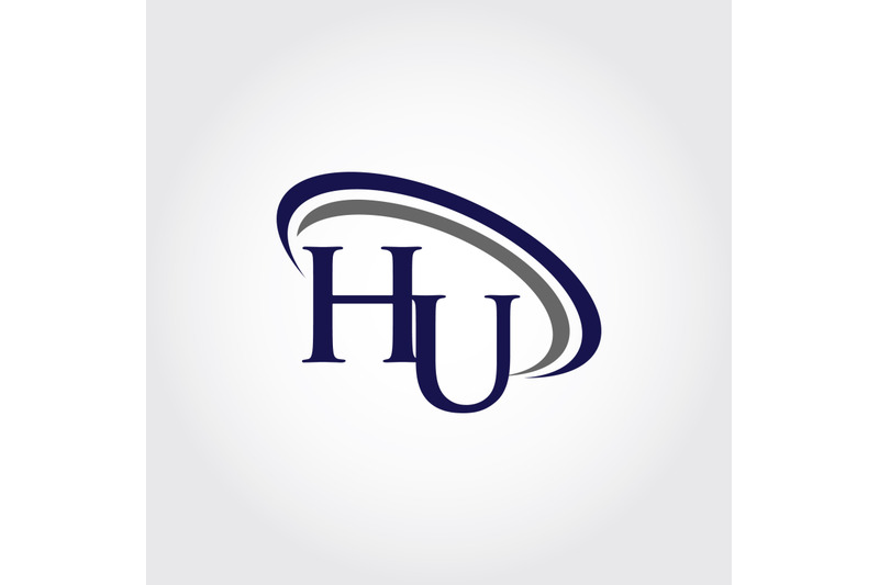 monogram-hu-logo-design