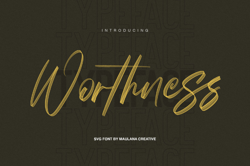 worthness-svg-brush-font-free-sans