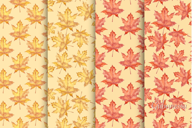 autumn-seamless-patterns-set-of-8