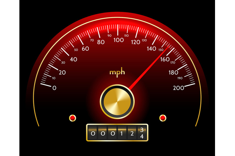 speedometer-dashboard-with-miles-counter-in-retro-style-vector-illust