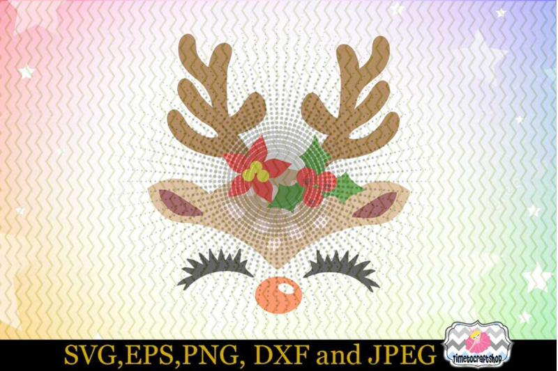 svg-dxf-eps-amp-png-cutting-files-christmas-reindeer-girl-face-cricut