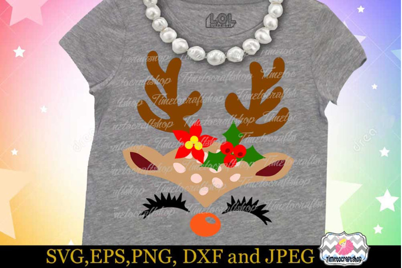 svg-dxf-eps-amp-png-cutting-files-christmas-reindeer-girl-face-cricut