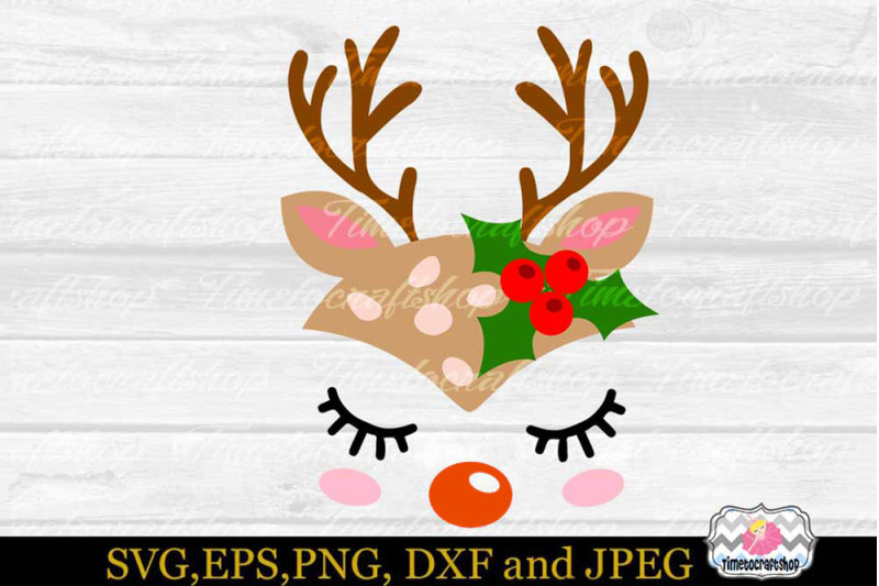 Download SVG, Dxf, Eps & Png Cutting Files Christmas Reindeer Baby ...