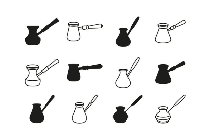 coffee-cezve-icon-set