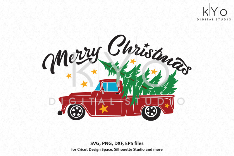 Free Free 109 Merry Christmas Truck Svg Free SVG PNG EPS DXF File