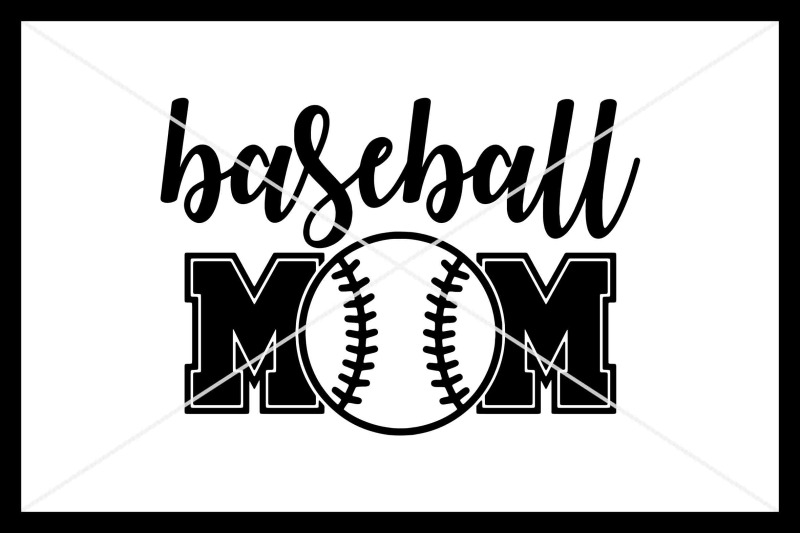 Baseball Mom svg, Instant download, Cut File for Silhouette