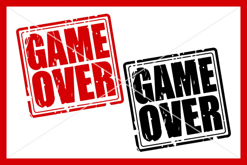game-over-svg-distressed-instant-download-cricut-cut-file
