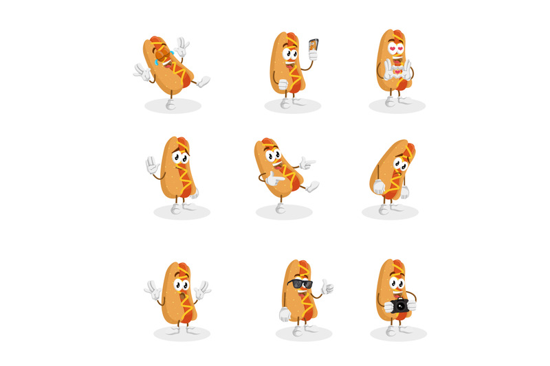 hotdog-mascot-logo
