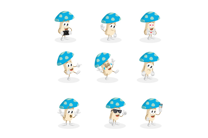 mushroom-blue-mascot-logo