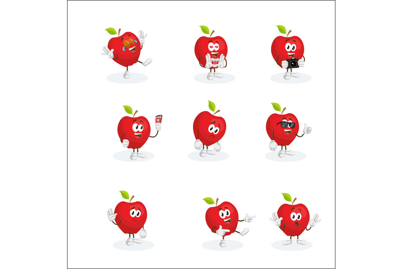 red-apple-mascot-logo
